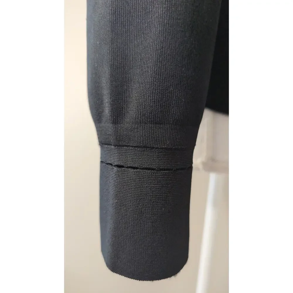 MM LaFleur Open Front Blazer XL Black Workwear Minimalist Jacket